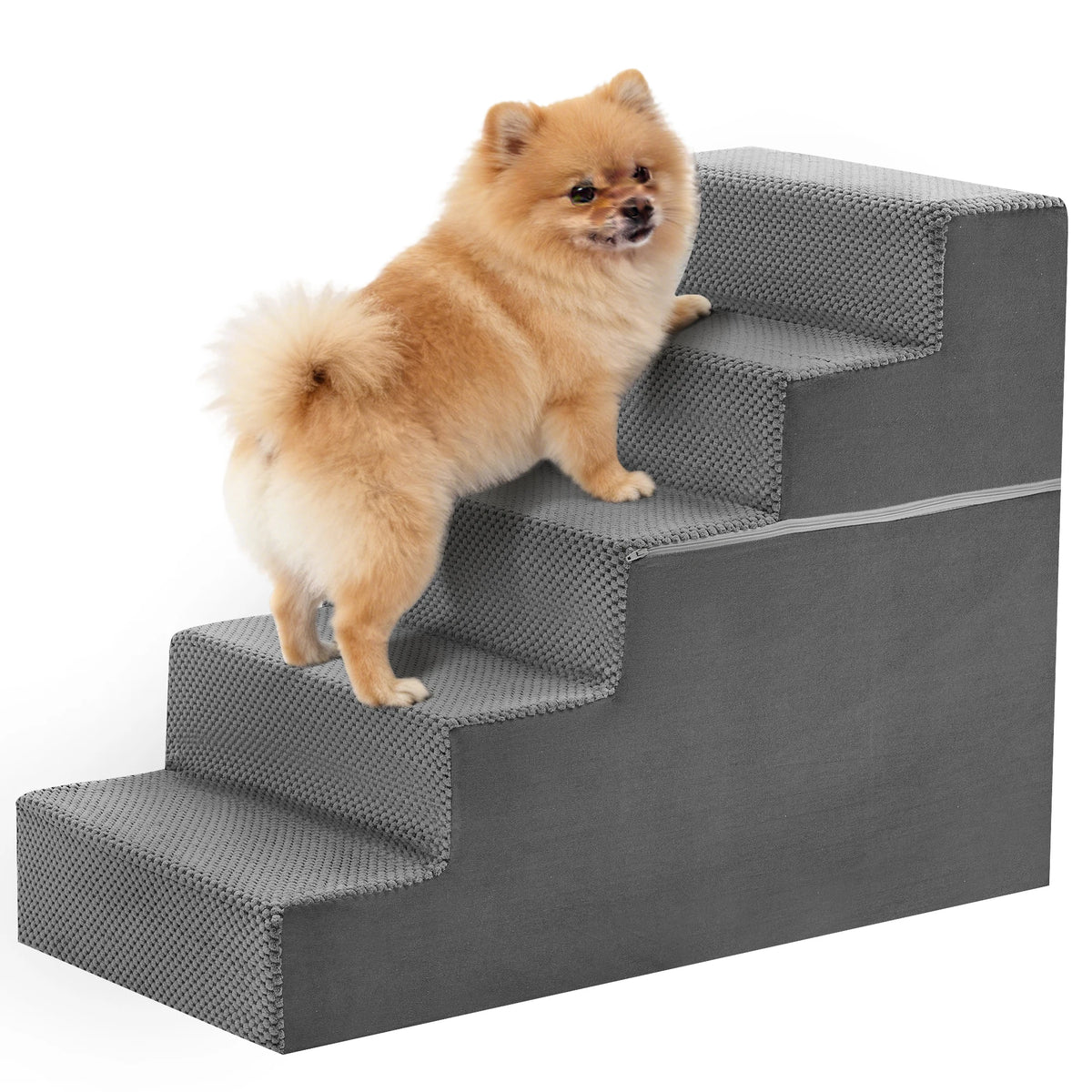 Foam Pet Dog Stairs With Curved Steps For Indoor Use