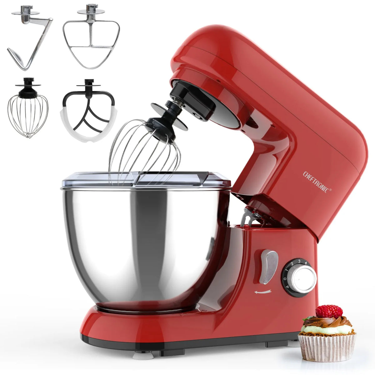 Tilt-Head Electric Stand Mixer With Accessories US Plug