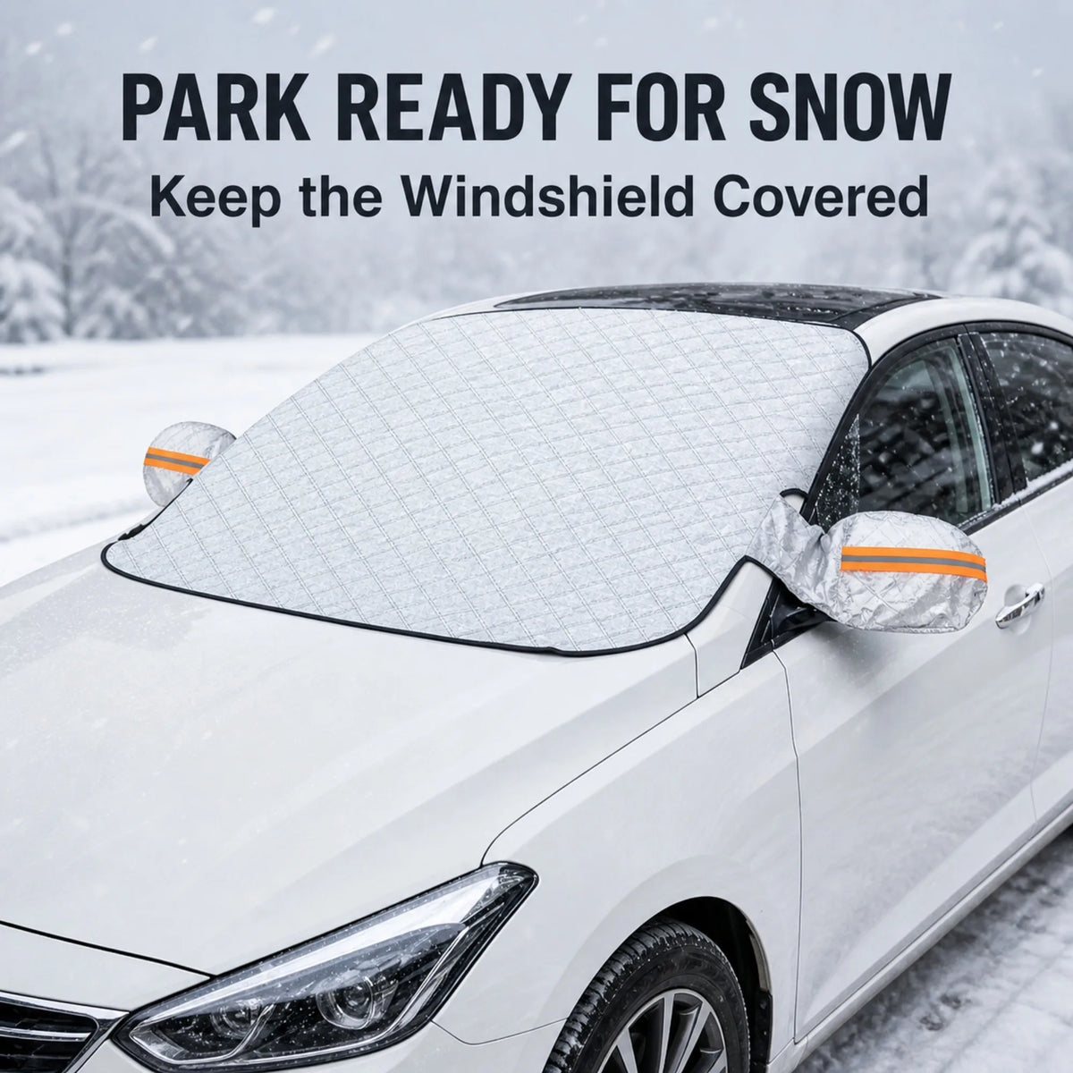 LCARS Car Windshield Snow Cover With Side Mirror Covers