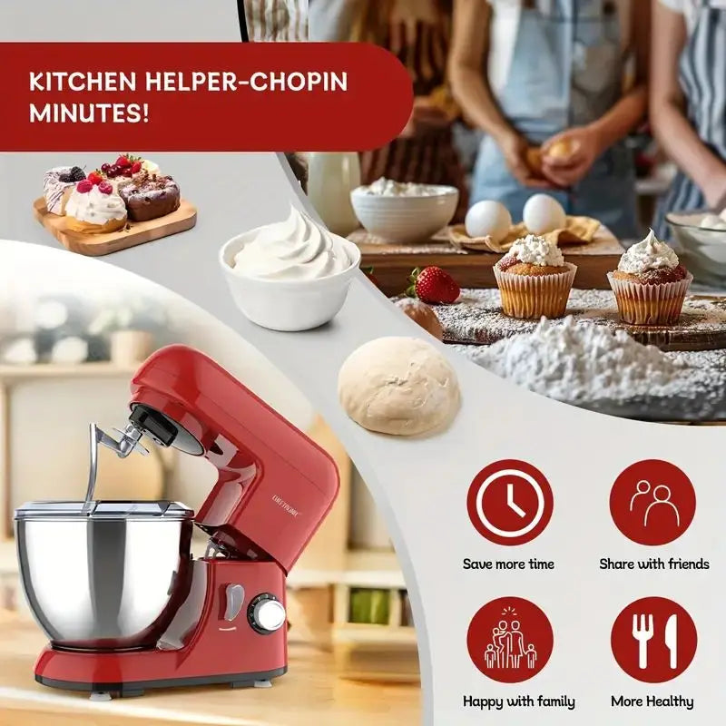 Tilt-Head Electric Stand Mixer With Accessories US Plug