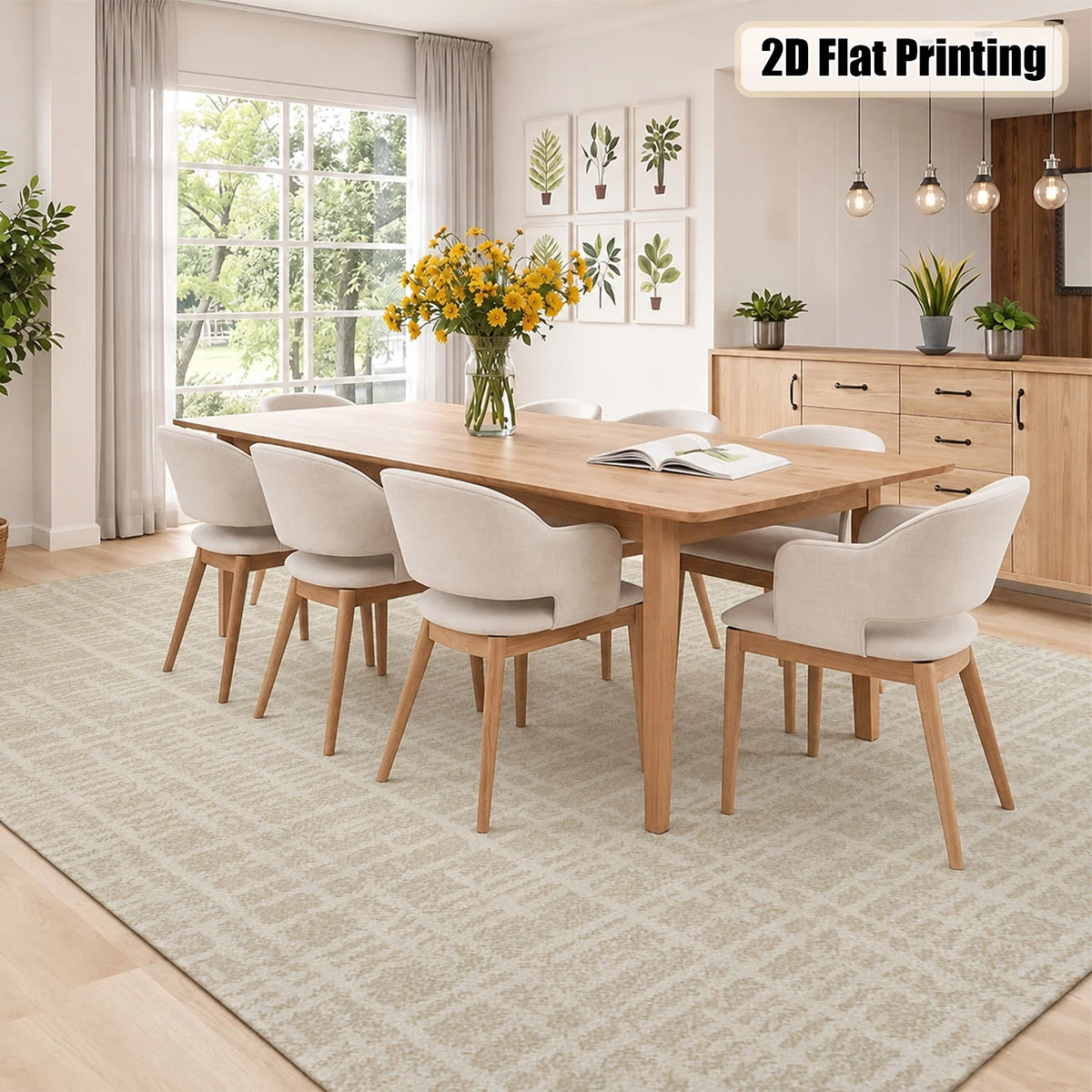 Modern Soft Velvet Striped Area Rug With Non Slip Backing