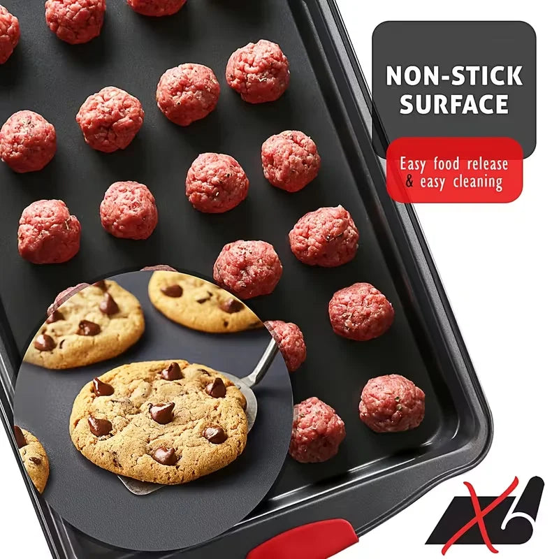Premium Nonstick Baking Dish Set With Insulated Silicone Handles