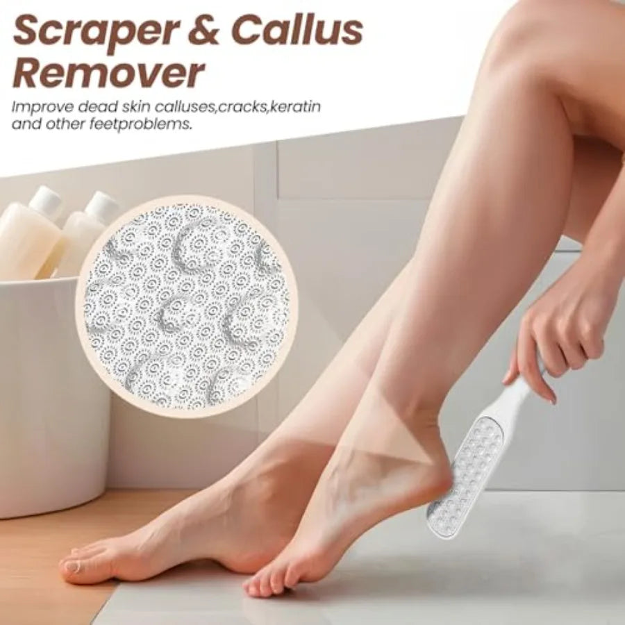 4 Pack Long Handle Toe Cleaning Brush Set For Bathrooms