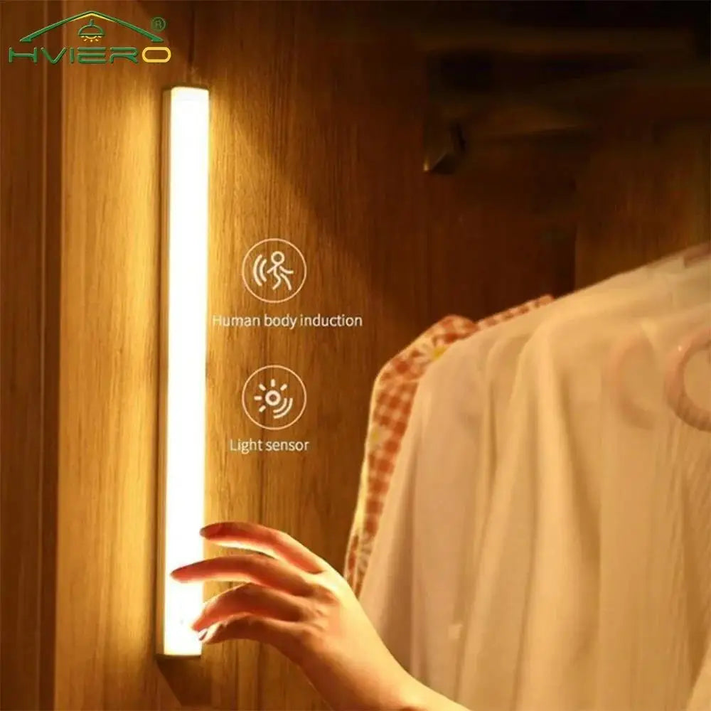 Wireless LED Motion Sensor Magnetic Rechargeable Night Light Bar