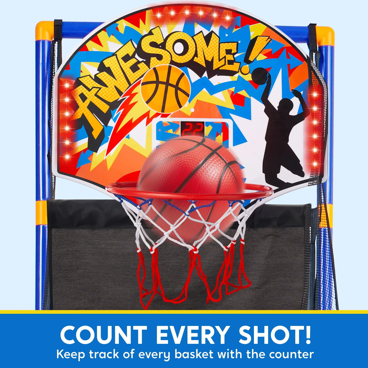 Joyfy Arcade Basketball Game Set With Four Balls For Kids