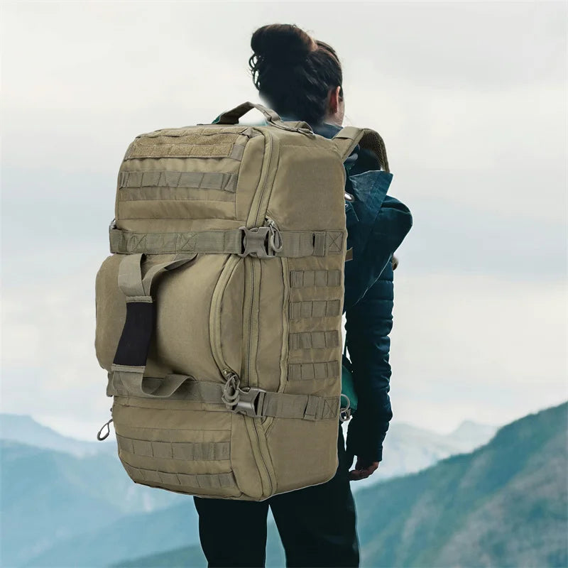 LQARMY Molle Tactical Hiking Camping Travel Backpack