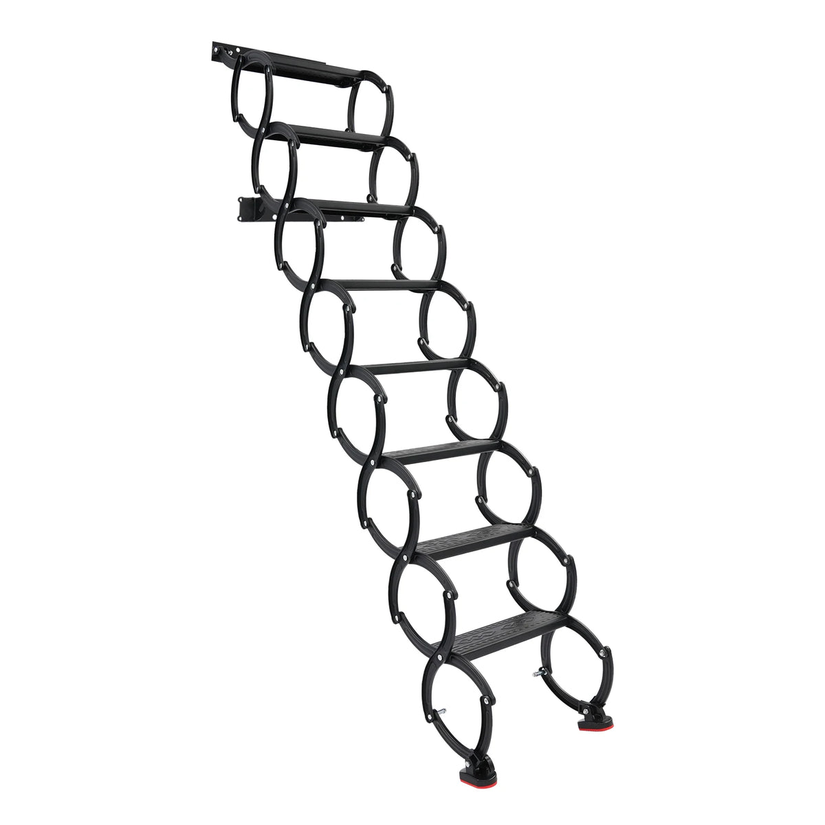 Wall Mounted Folding Telescoping Stair For Home And Garage