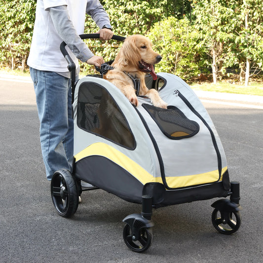 Bingopaw Premium Four Wheel Foldable Pet Travel Stroller