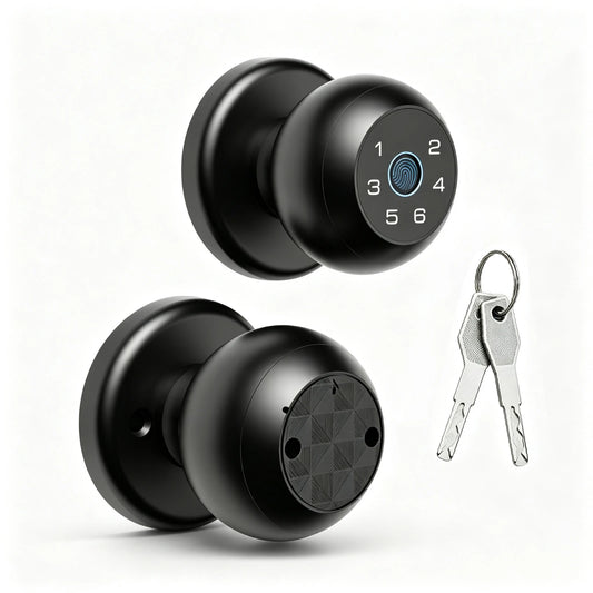 Viladepot Smart Interior Door Lock With Fingerprint And Keypad