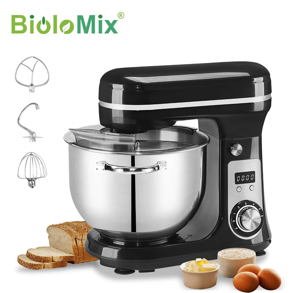Biolomix Six Speed Quiet Motor Kitchen Stand Mixer