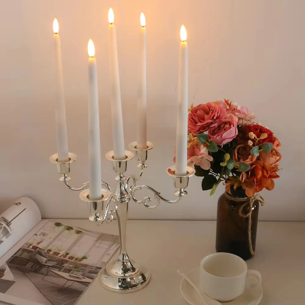 Battery Operated LED Flameless Taper Candles With Remote Control