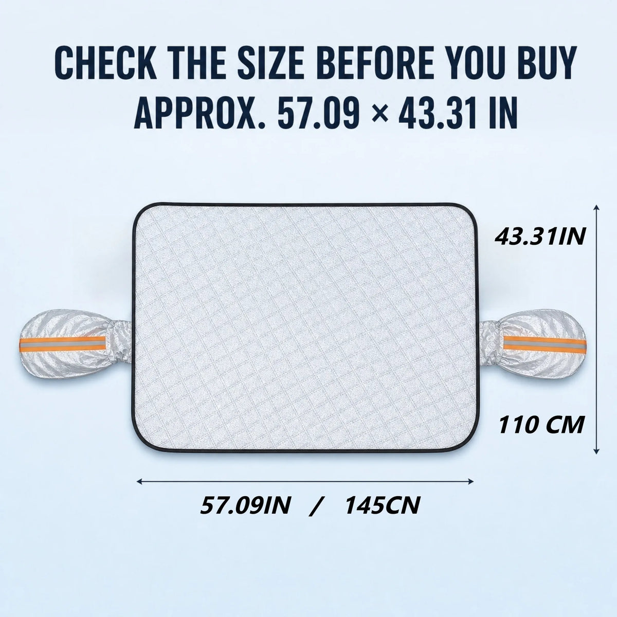 LCARS Car Windshield Snow Cover With Side Mirror Covers