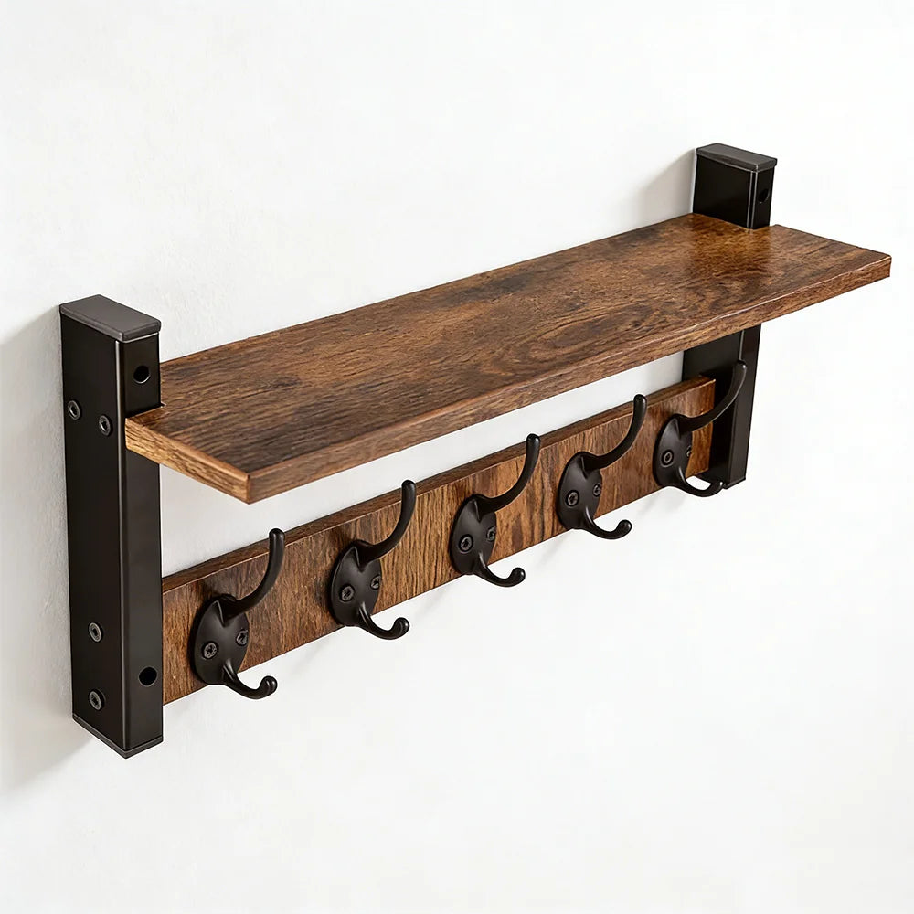 Wall Mounted Metal Storage Shelf Home Organization Rack