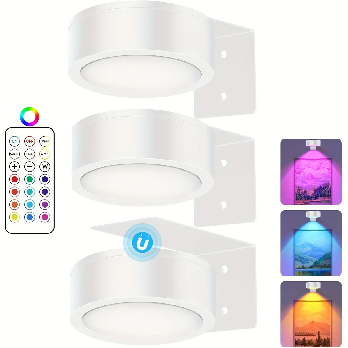 Dumiloo Rechargeable Magnetic Picture Light With Remote Control