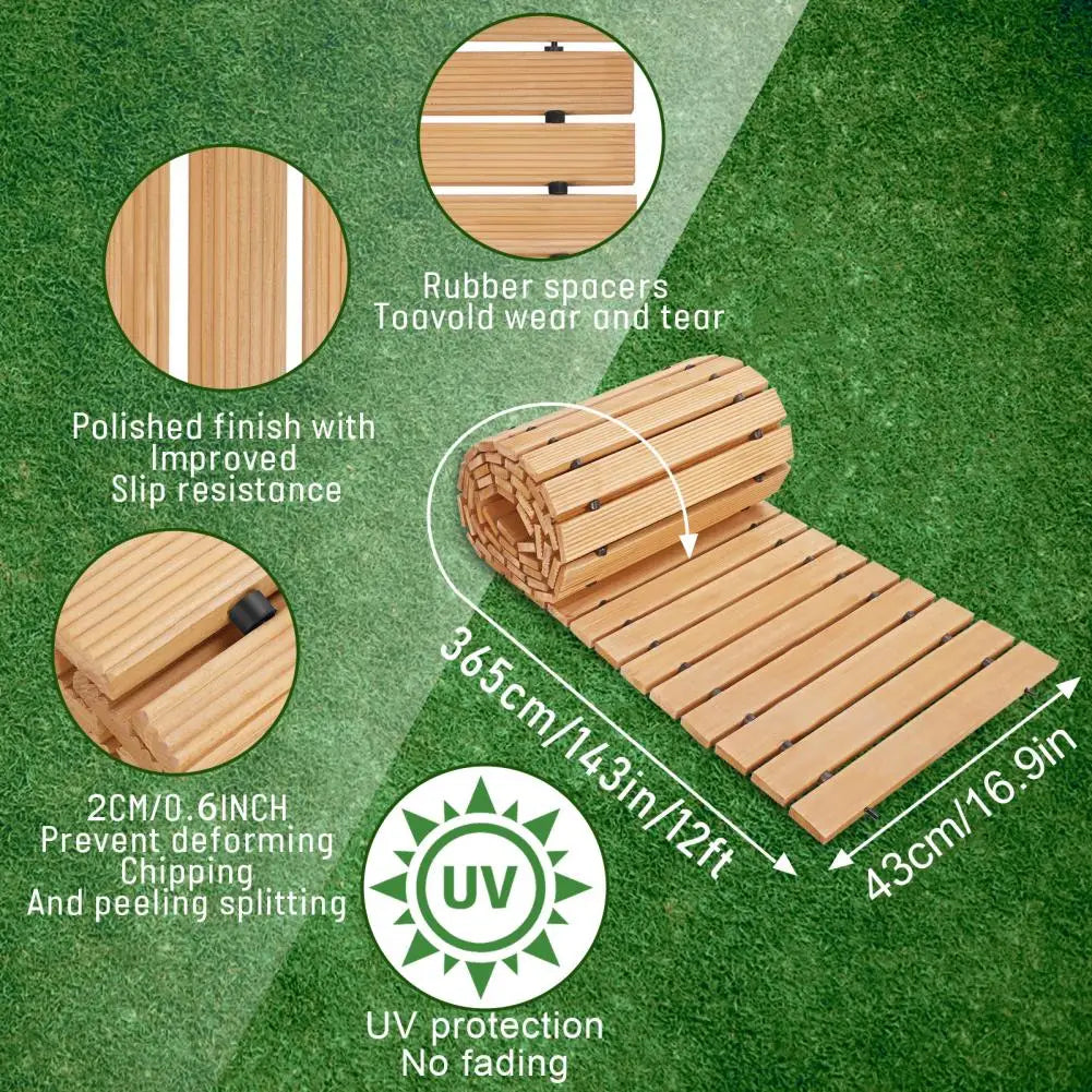 Premium Wooden Garden Pathway Outdoor Walkway For Residential Use