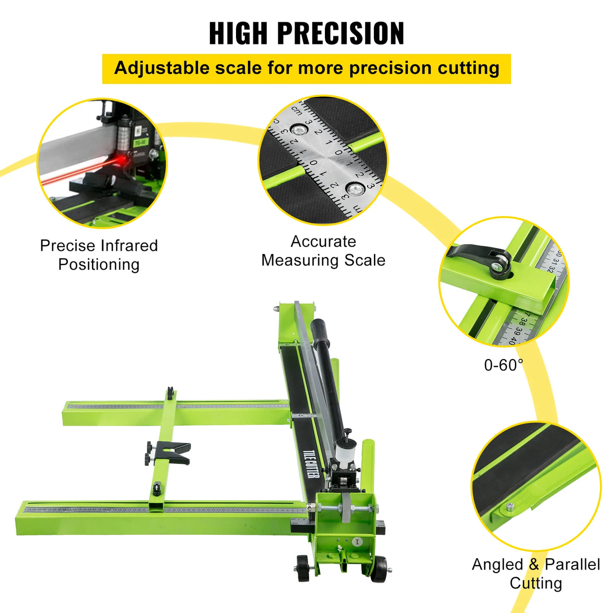 Professional Manual Tile Cutter With Infrared Laser For Ceramic Floors