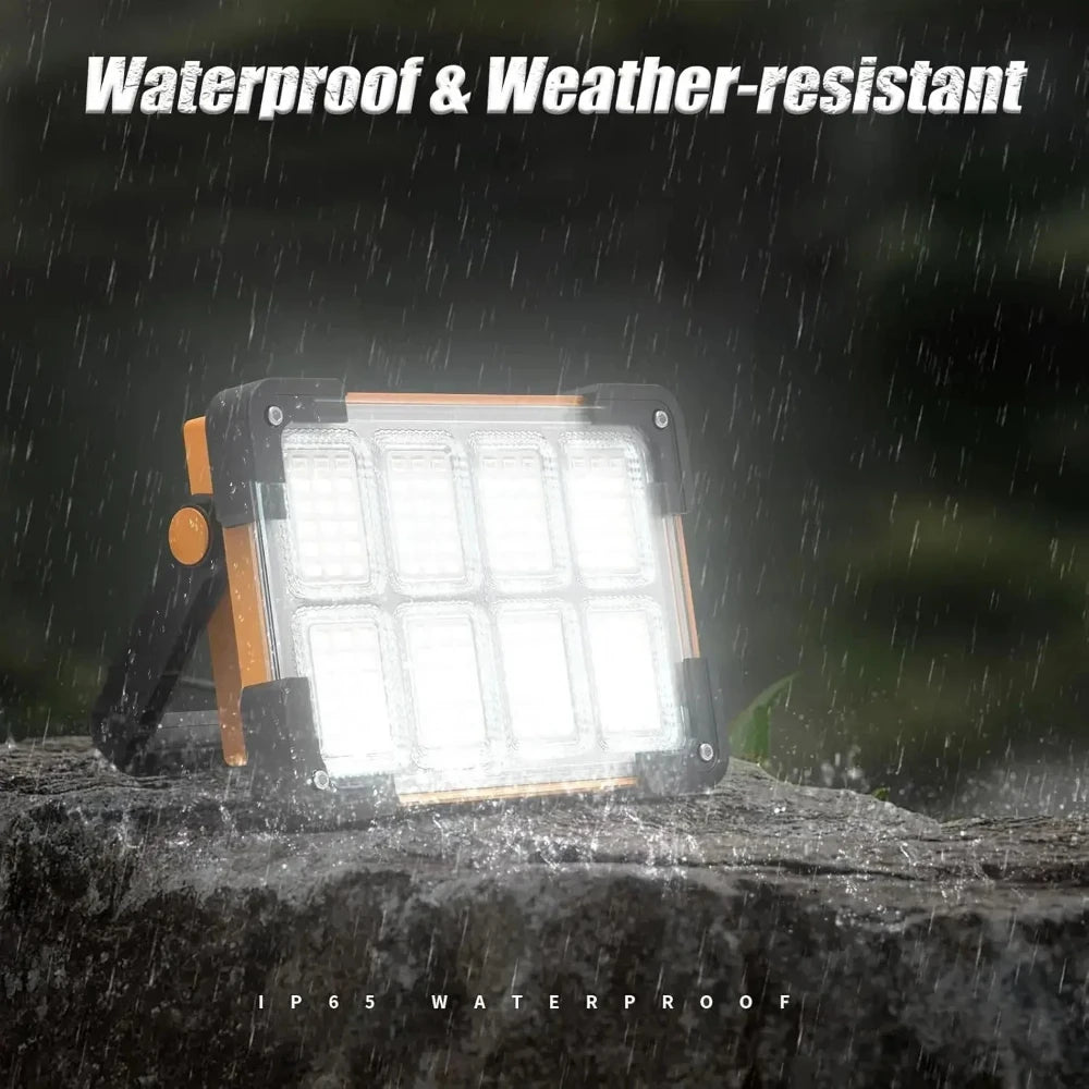 LED BARZ 144LED Rechargeable Solar Flood Light Outdoor Portable