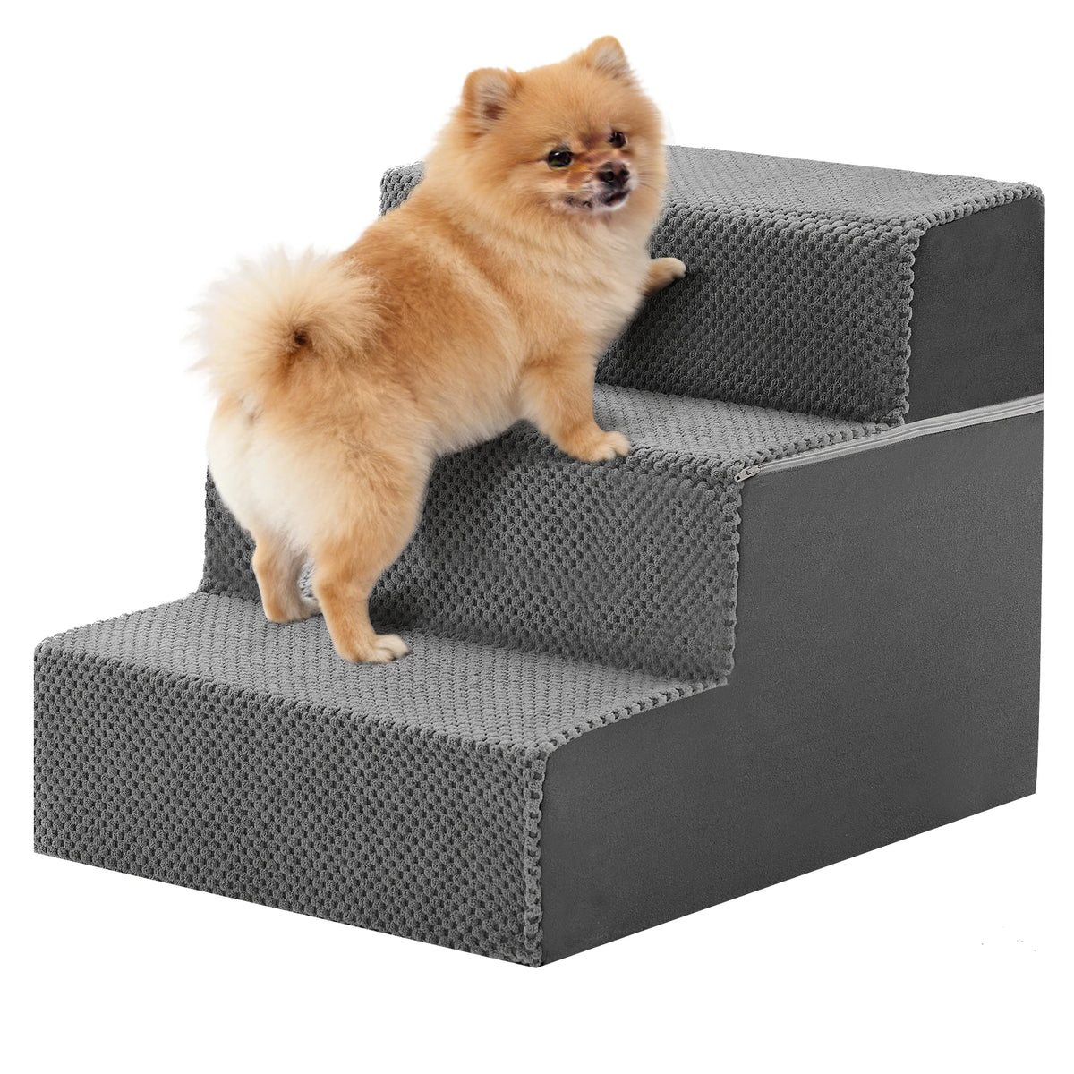 Foam Pet Dog Stairs With Curved Steps For Indoor Use