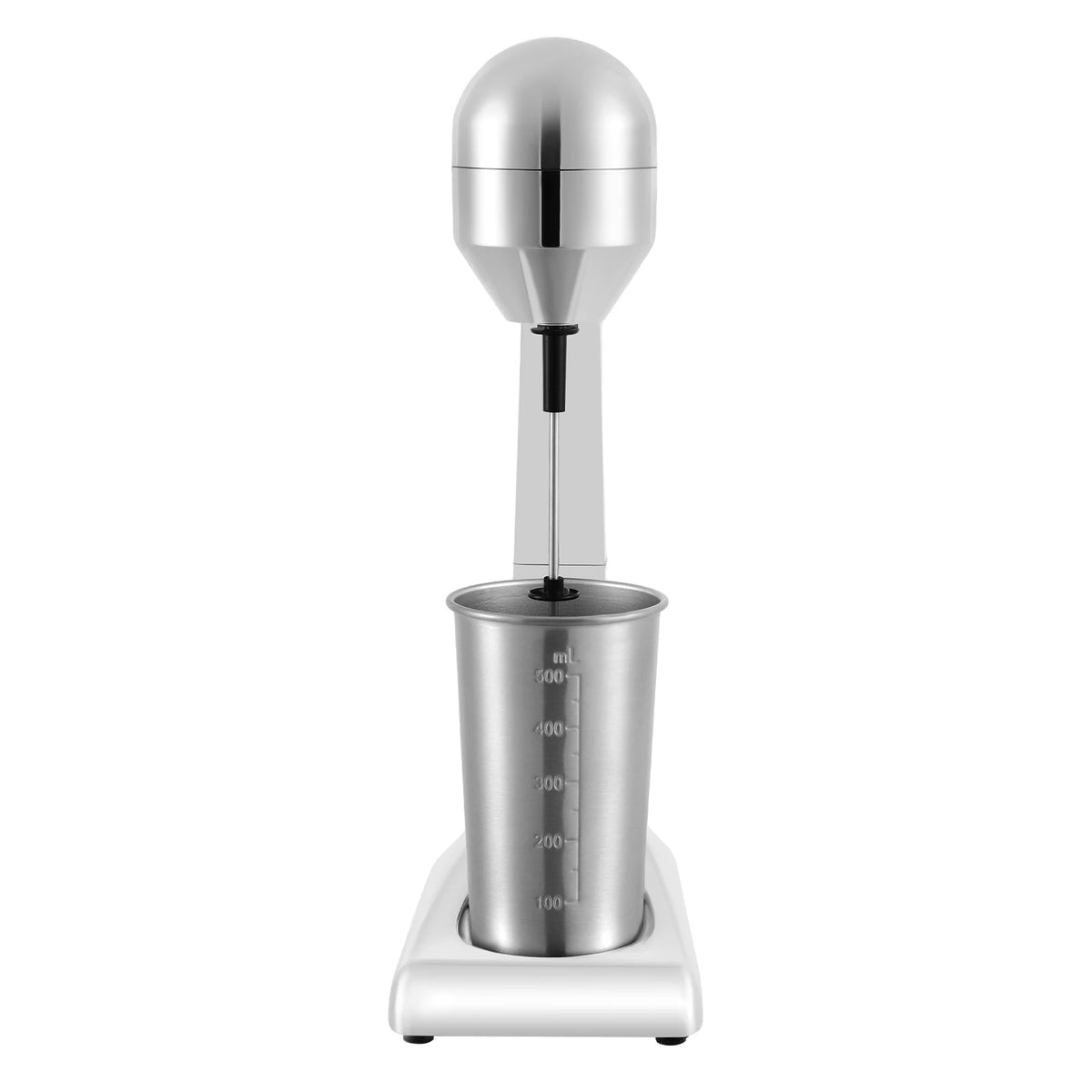 Portable Electric Milkshake Maker With Dual Speed Stainless Steel Mixer