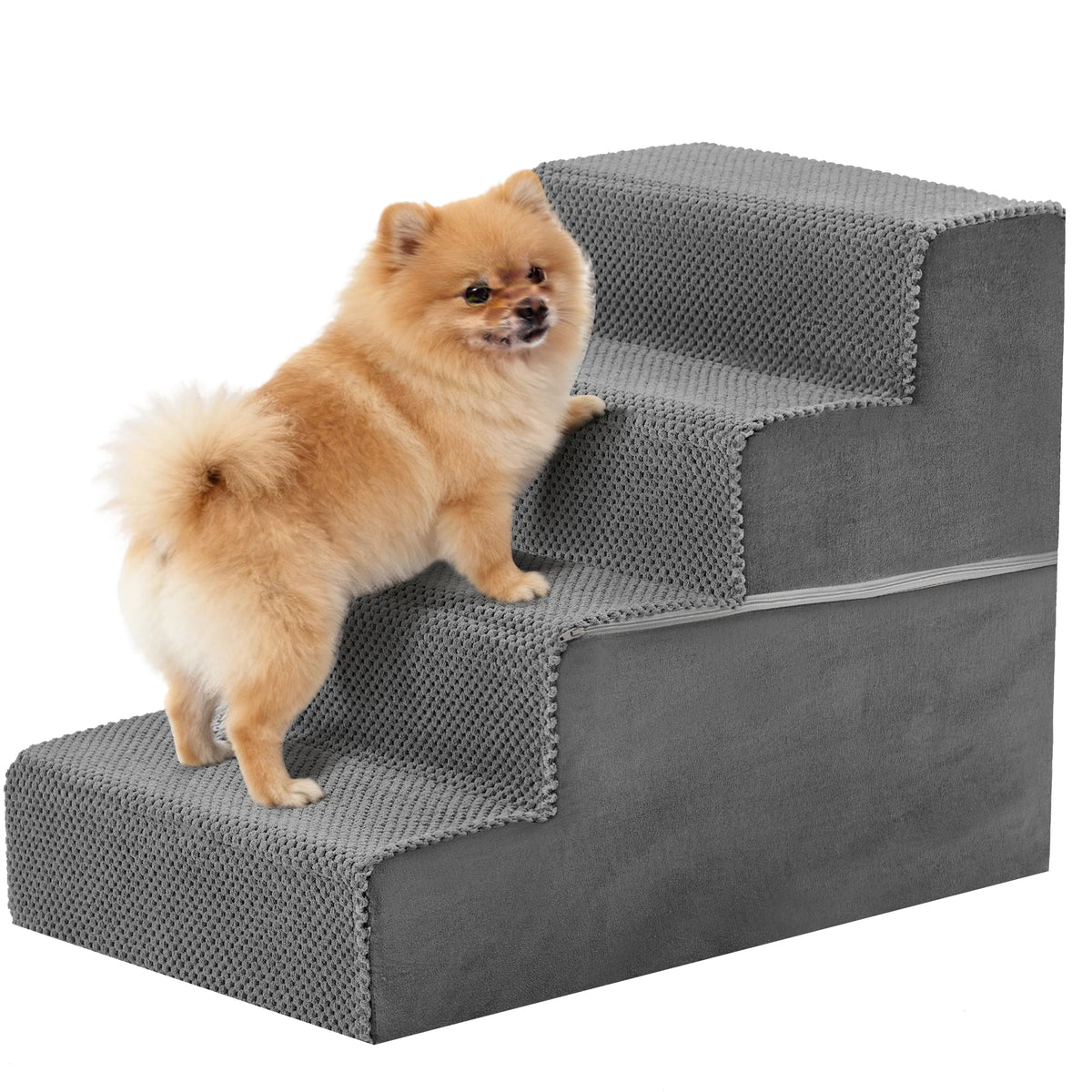Foam Pet Dog Stairs With Curved Steps For Indoor Use