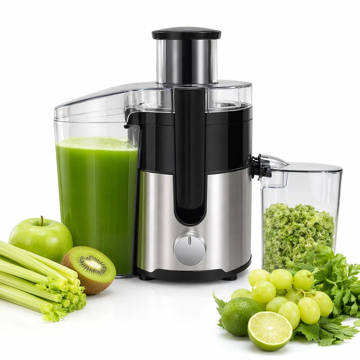 Professional High Speed Automatic Juicer With Stainless Steel Blades