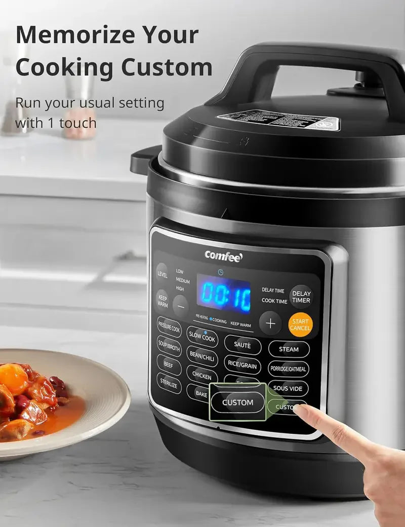 Comfee 16 Function Electric Pressure Multi Cooker Appliance