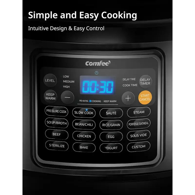Comfee 16 Function Electric Pressure Multi Cooker Appliance