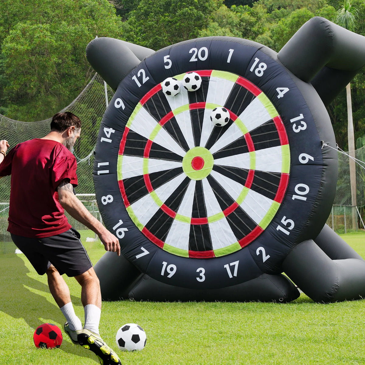 King Inflatable Soccer Dart Board With Built In Blower