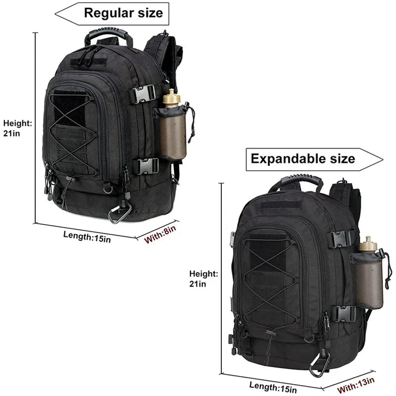 LQARMY Military Tactical Backpack Molle Outdoor Camping Hiking Rucksack