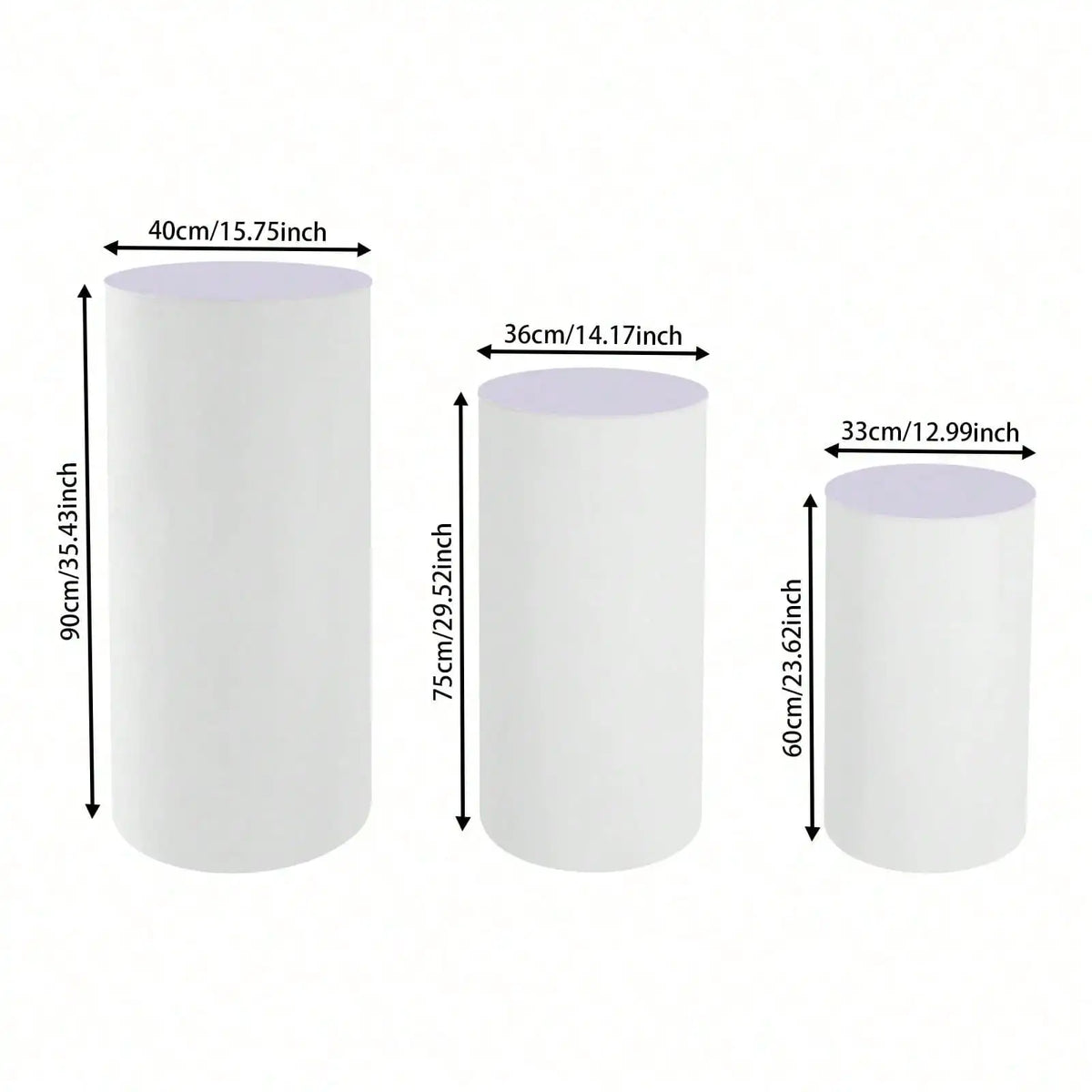 Premium Cylinder Pedestal Display Stands For Wedding Decorations