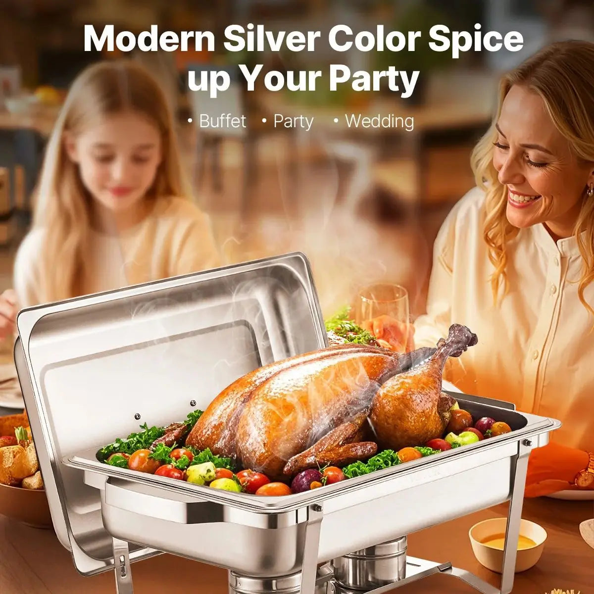 Succebuy Professional Chafing Dish Buffet Catering Food Warmer System