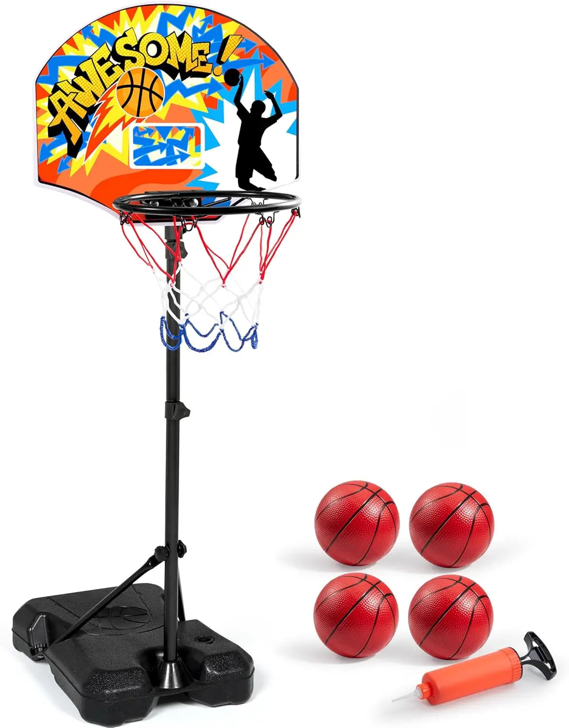 Joyfy Arcade Basketball Game Set With Four Balls For Kids