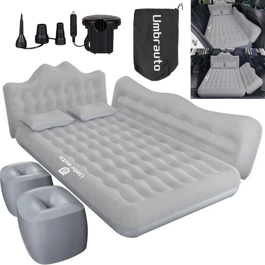 Umbrauto Inflatable Car Air Mattress With Pump For SUV Camping