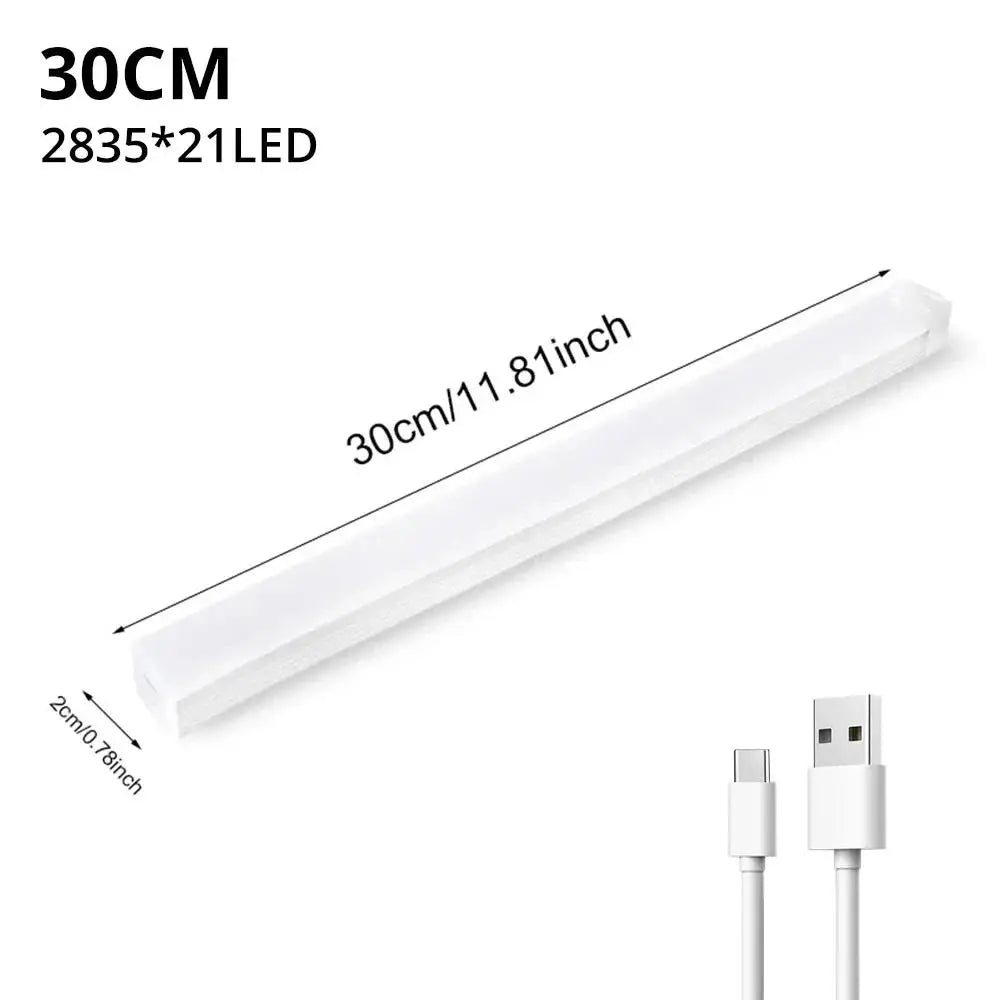 Wireless LED Motion Sensor Magnetic Rechargeable Night Light Bar