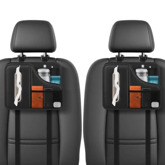 Artificial Leather Car Tissue Holder Cup Holder Back Seat Storage
