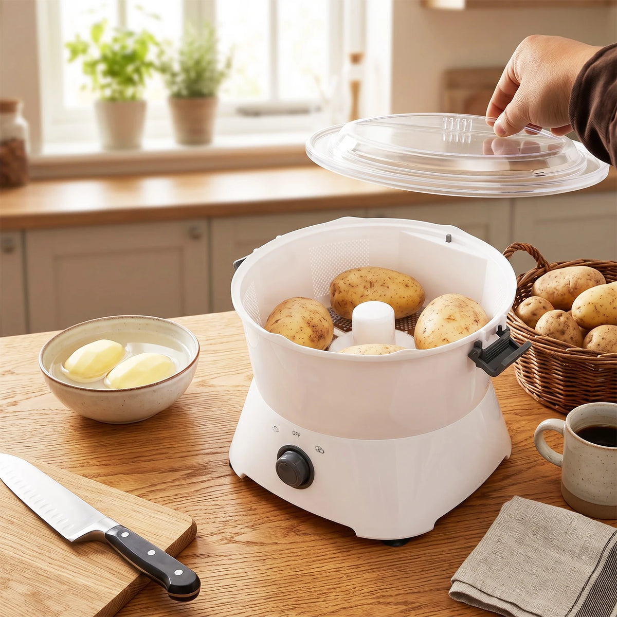 Automatic Electric Potato Peeler One Button Kitchen Tool