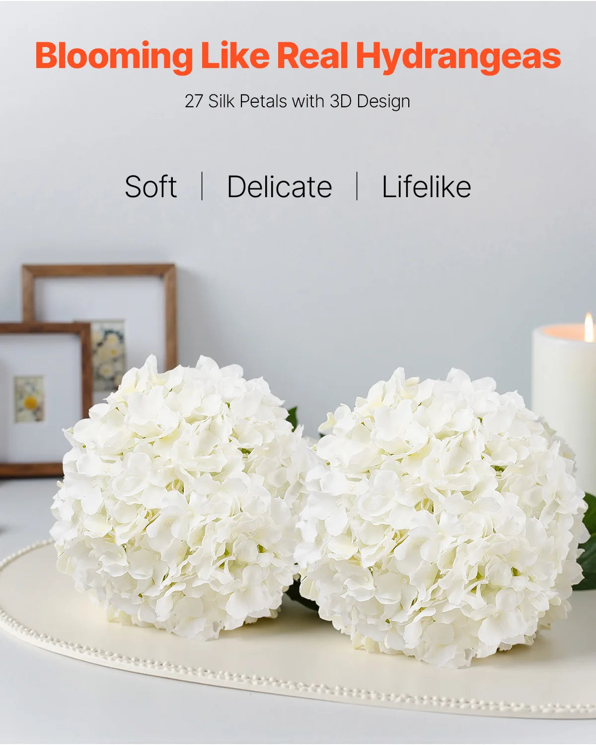 Artificial Silk Hydrangea Flower Bundles For Wedding Centerpieces
