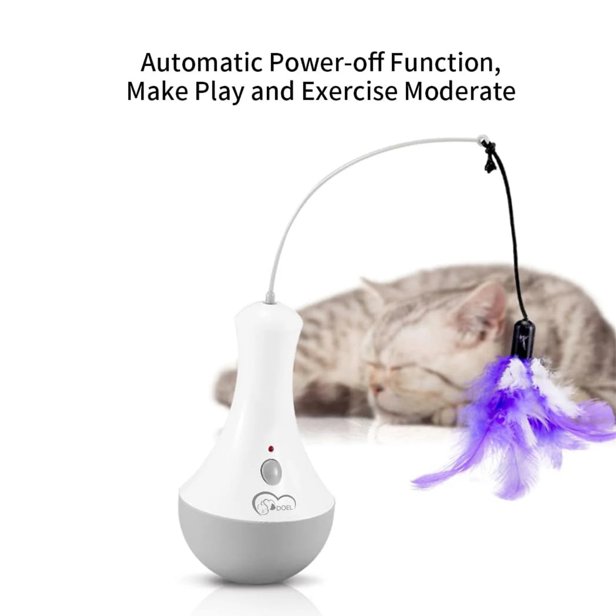 Interactive Automatic Cat Feather Toy For Indoor Play And Exercise