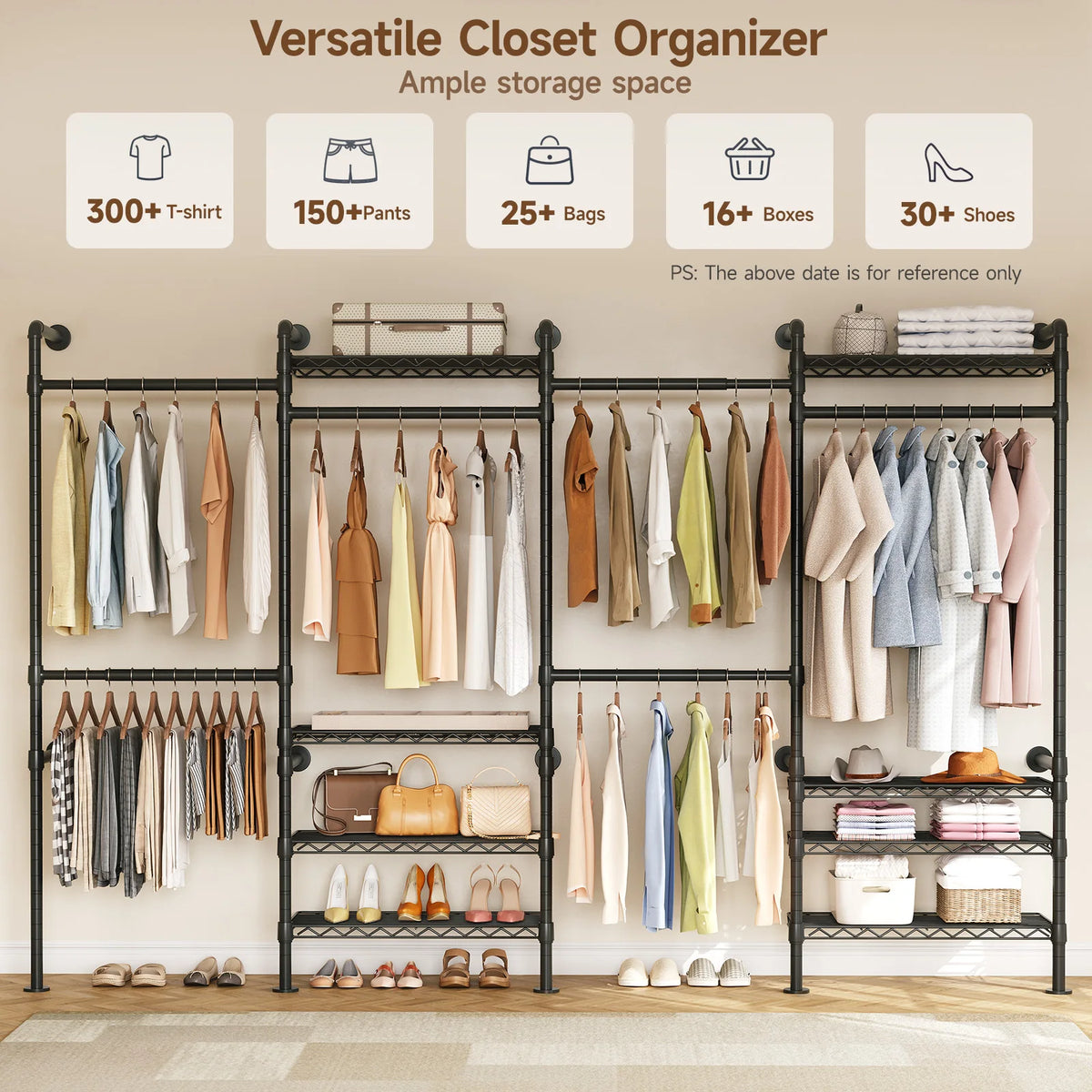 Onbrill Modern Wall Mounted Industrial Pipe Clothes Rack
