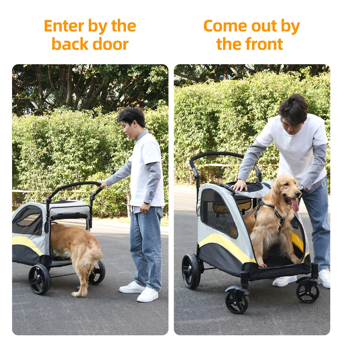 Bingopaw Premium Four Wheel Foldable Pet Travel Stroller